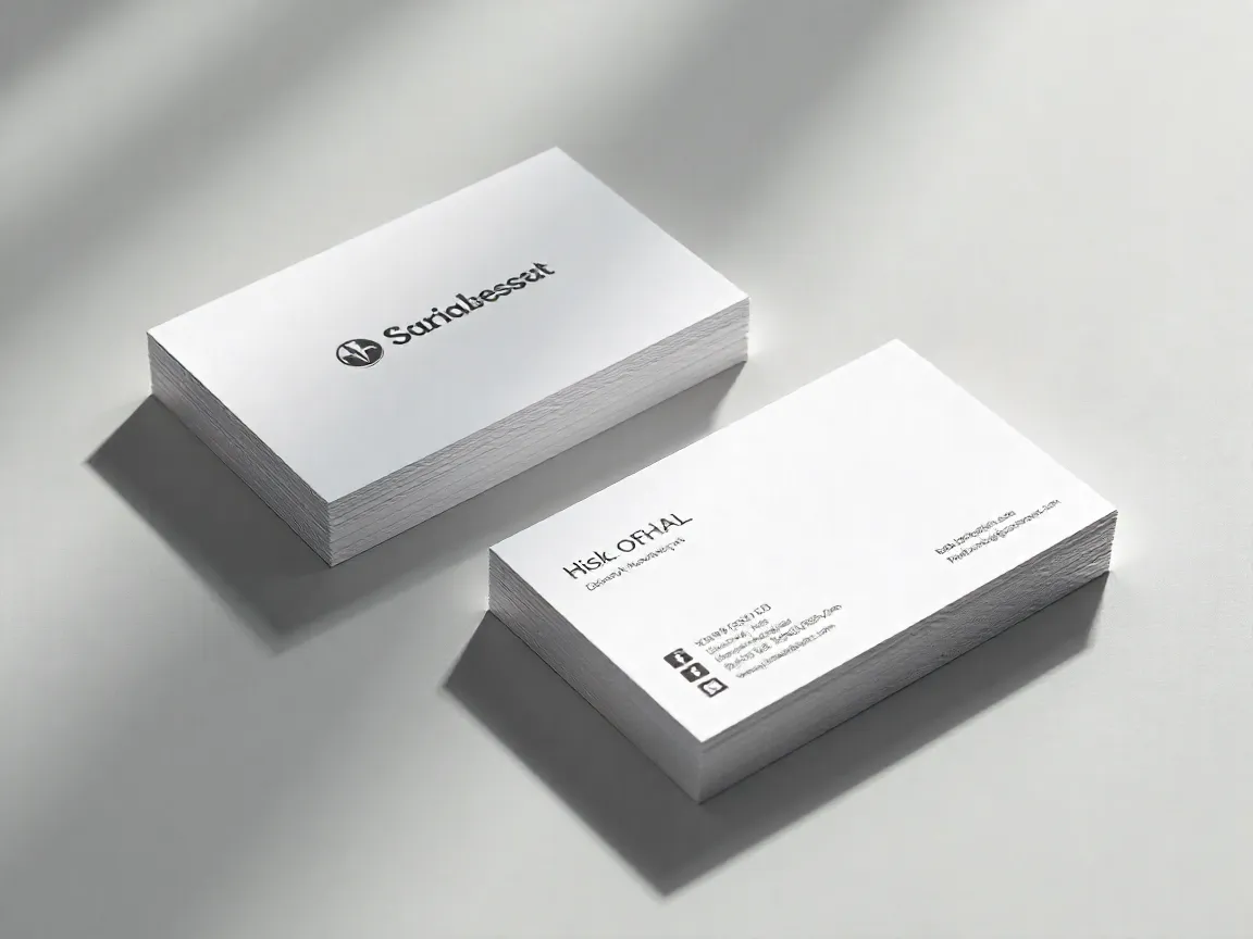 Modern minimalist business card design